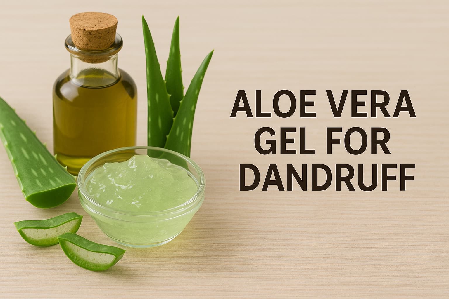 Aloe vera gel used as a natural remedy for dandruff – एलोवेरा जेल से रुसी का घरेलू इलाज