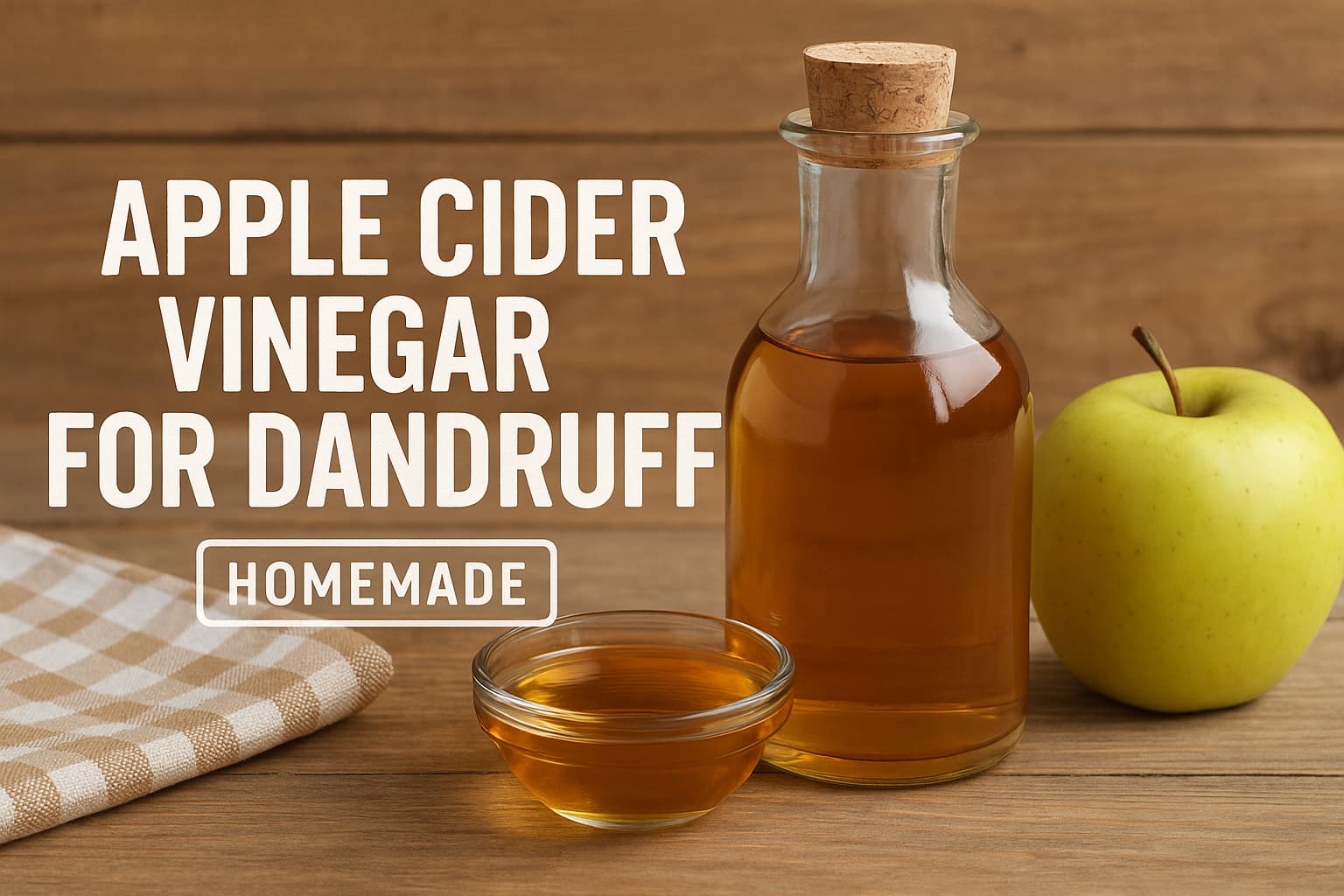 Apple Cider Vinegar for dandruff treatment at home using natural ingredients