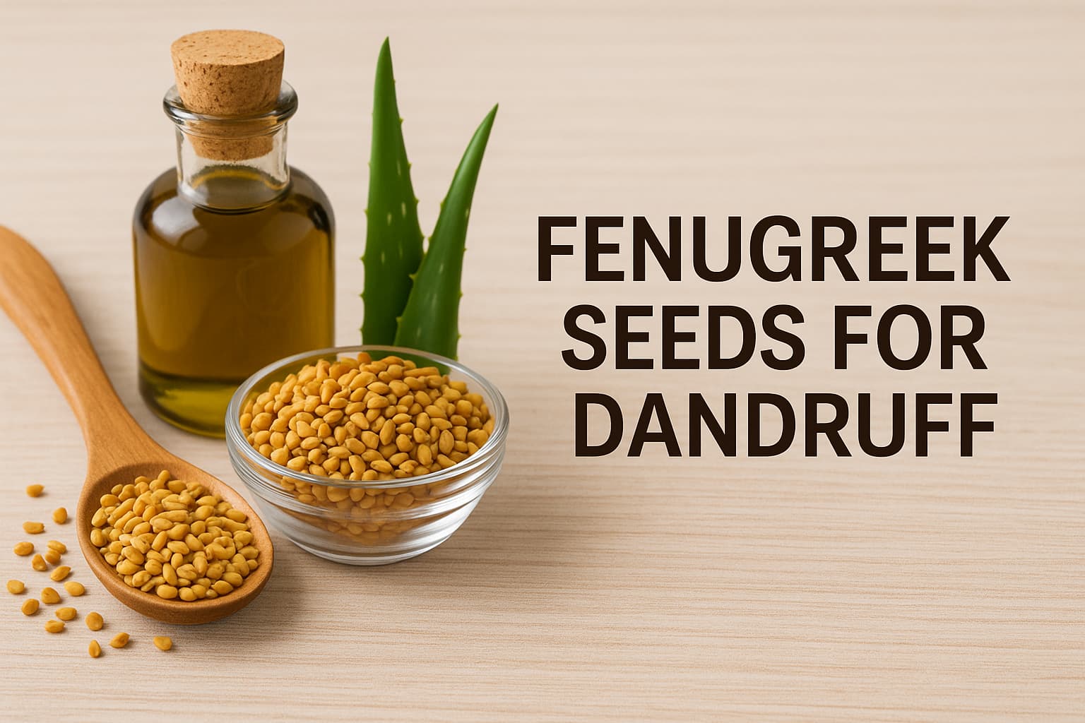 Fenugreek seeds used for dandruff treatment – मेथी दाना से रुसी का घरेलू इलाज